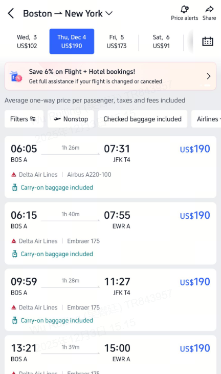 Oneworld Alliance filter Trip.com