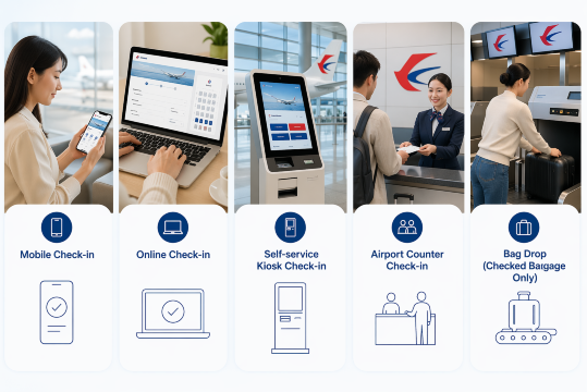 What Are the Main Check-in Methods Offered by China Eastern Airlines?