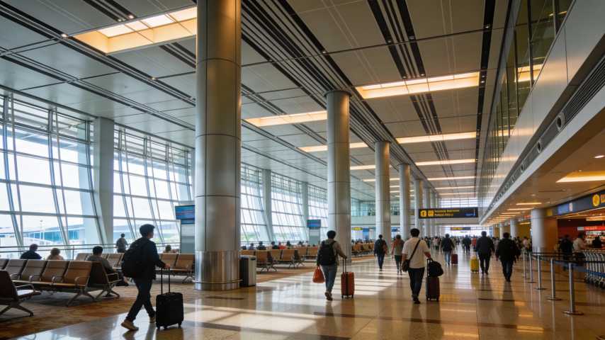 interior view of changi airport
