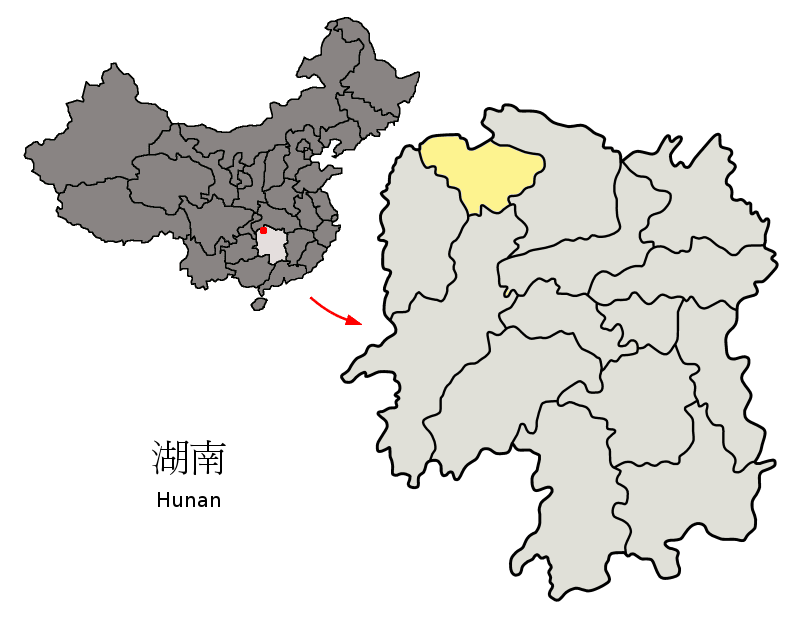 Zhangjiajie Location Map