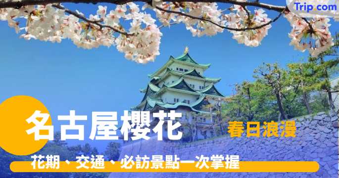 名古屋櫻花攻略：花期、交通、必訪景點一次掌握！季節限定絕景 | Trip.com