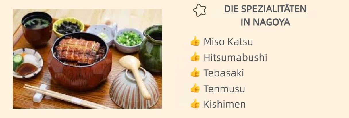 Die kulinarischen Spezialitäten in Nagoya