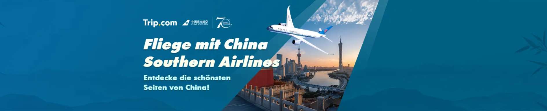 Fliege mit China Southern Airlines