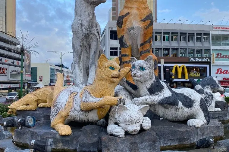 Cat Statue, Kuching, Sarawak.