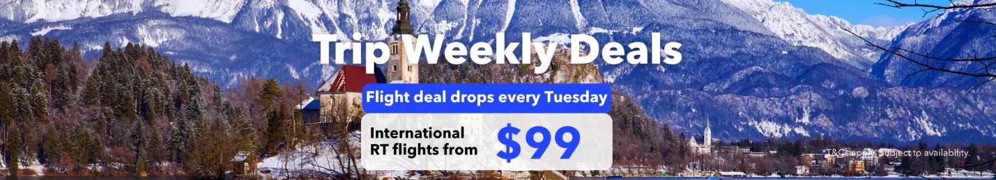 Trip.com Promo Code USA: Trip.com Weekly Travel Deals: to Canada RT $99 & Asia 60% Off