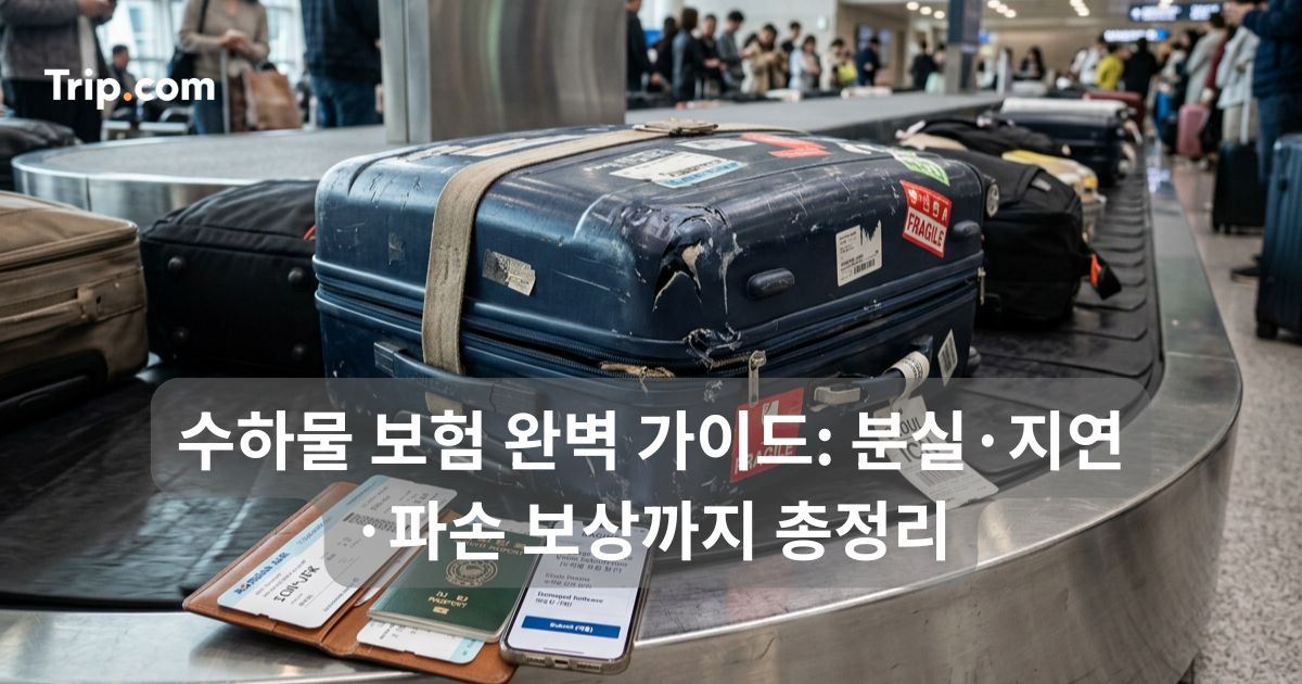 수하물 보험 완벽 가이드: 분실·지연·파손 보상까지 총정리 | 트립닷컴