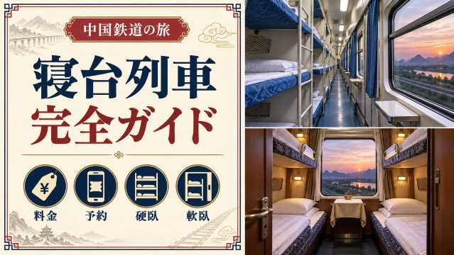 中国の寝台列車完全ガイド｜料金・予約方法・硬臥と軟臥の違いを解説