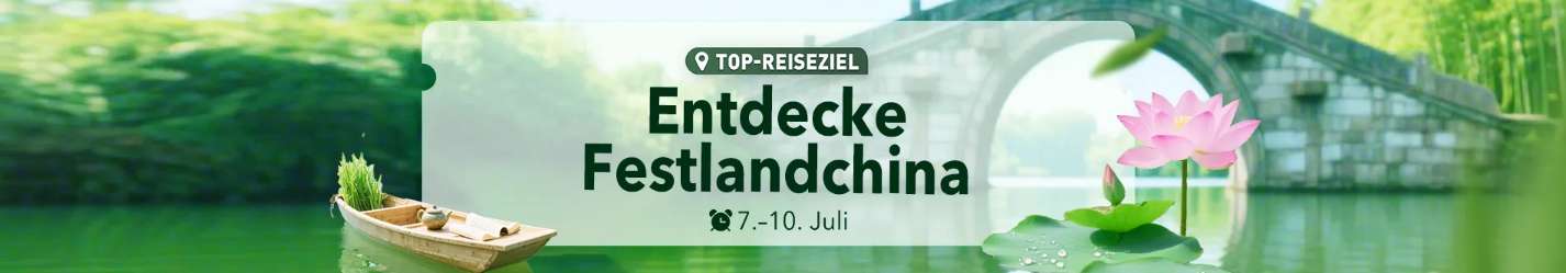 Festland China entdecken: Hotels bis zu 40 % Rabatt