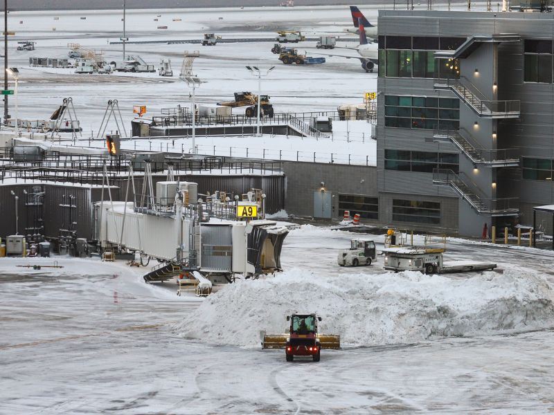 Flights Cancelled Due to Snow