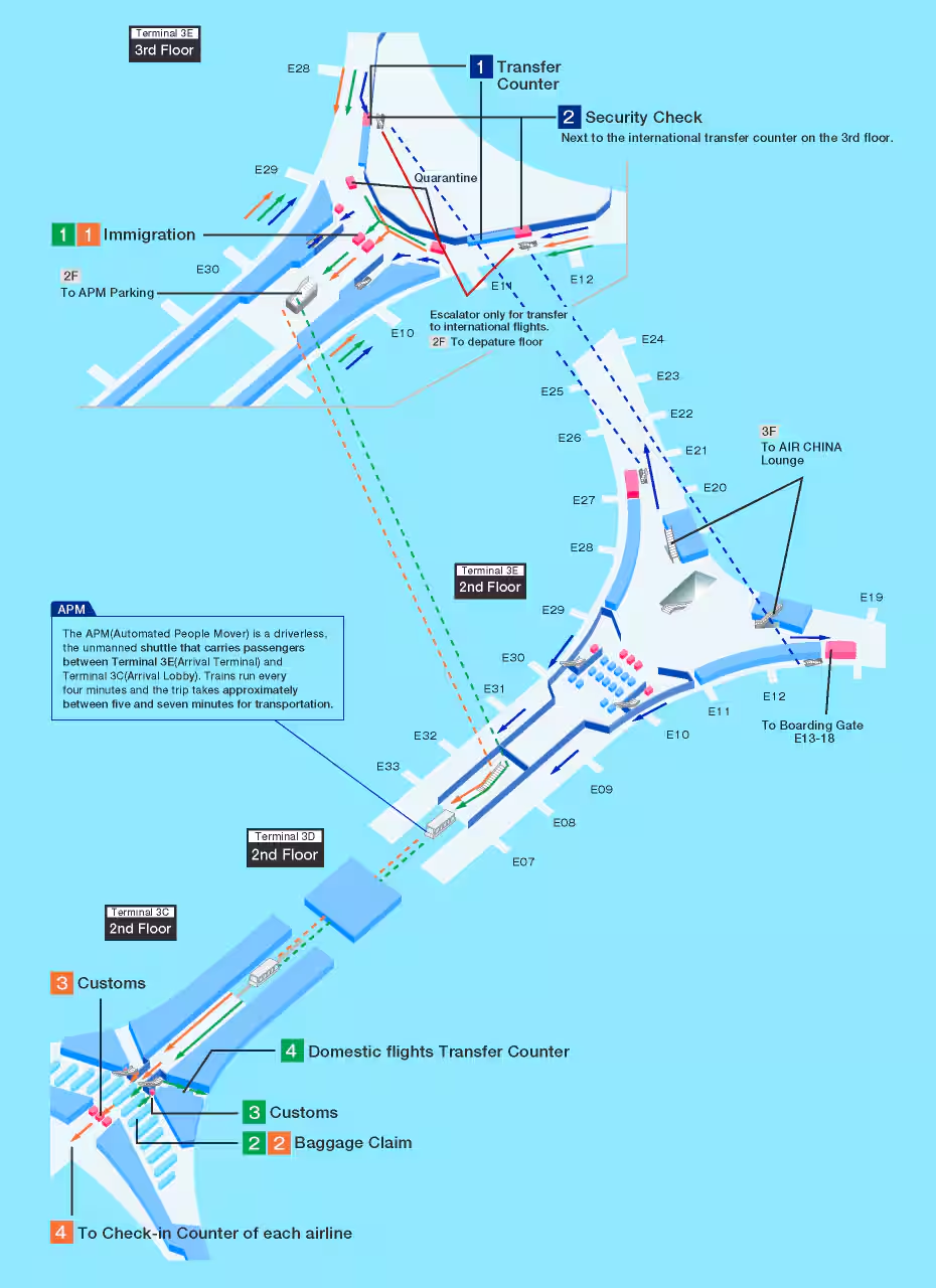 Аэропорт Дасин в Пекине — схема терминала и руководства