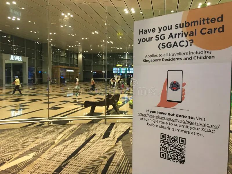 arrival card singapura