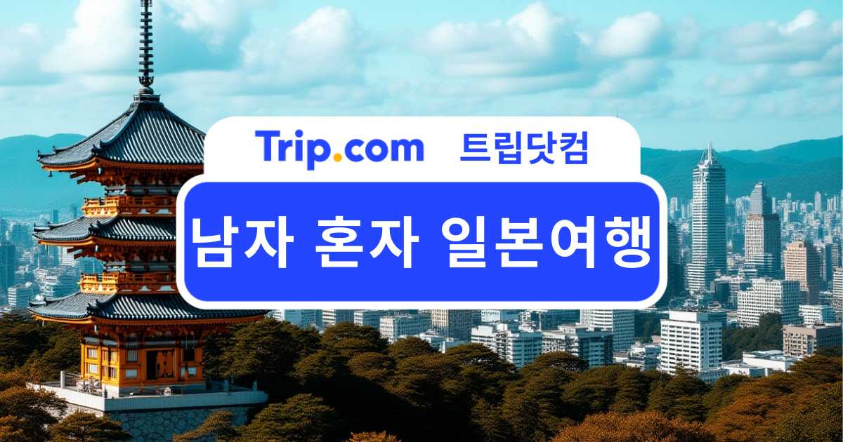 남자 혼자 일본여행 준비 체크리스트