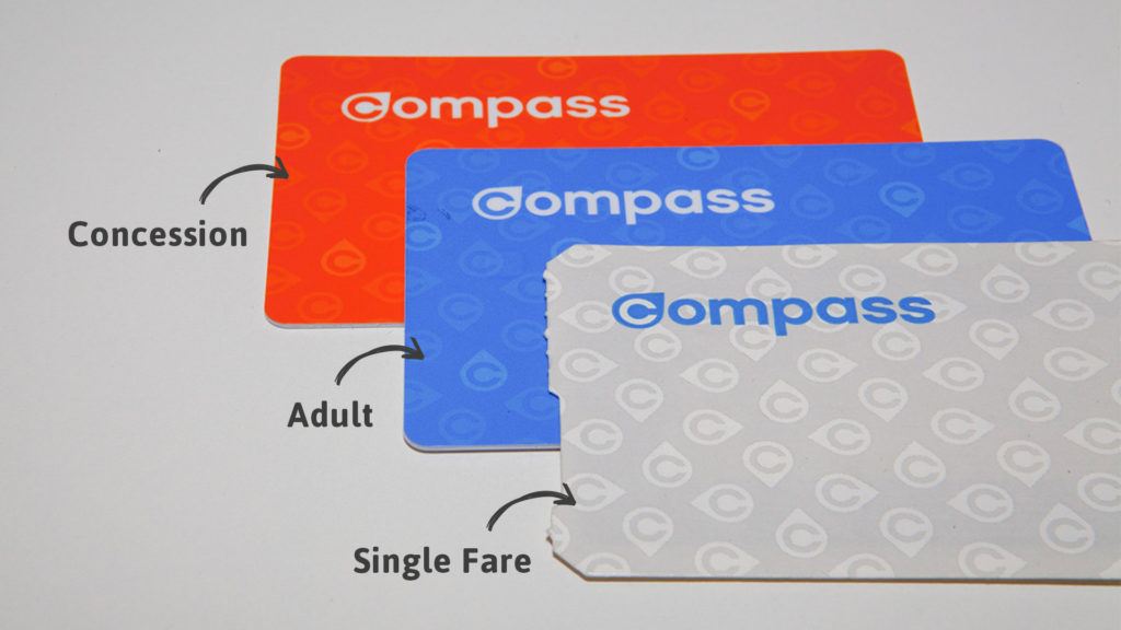 Jenis Compass Card: Adult & Concession