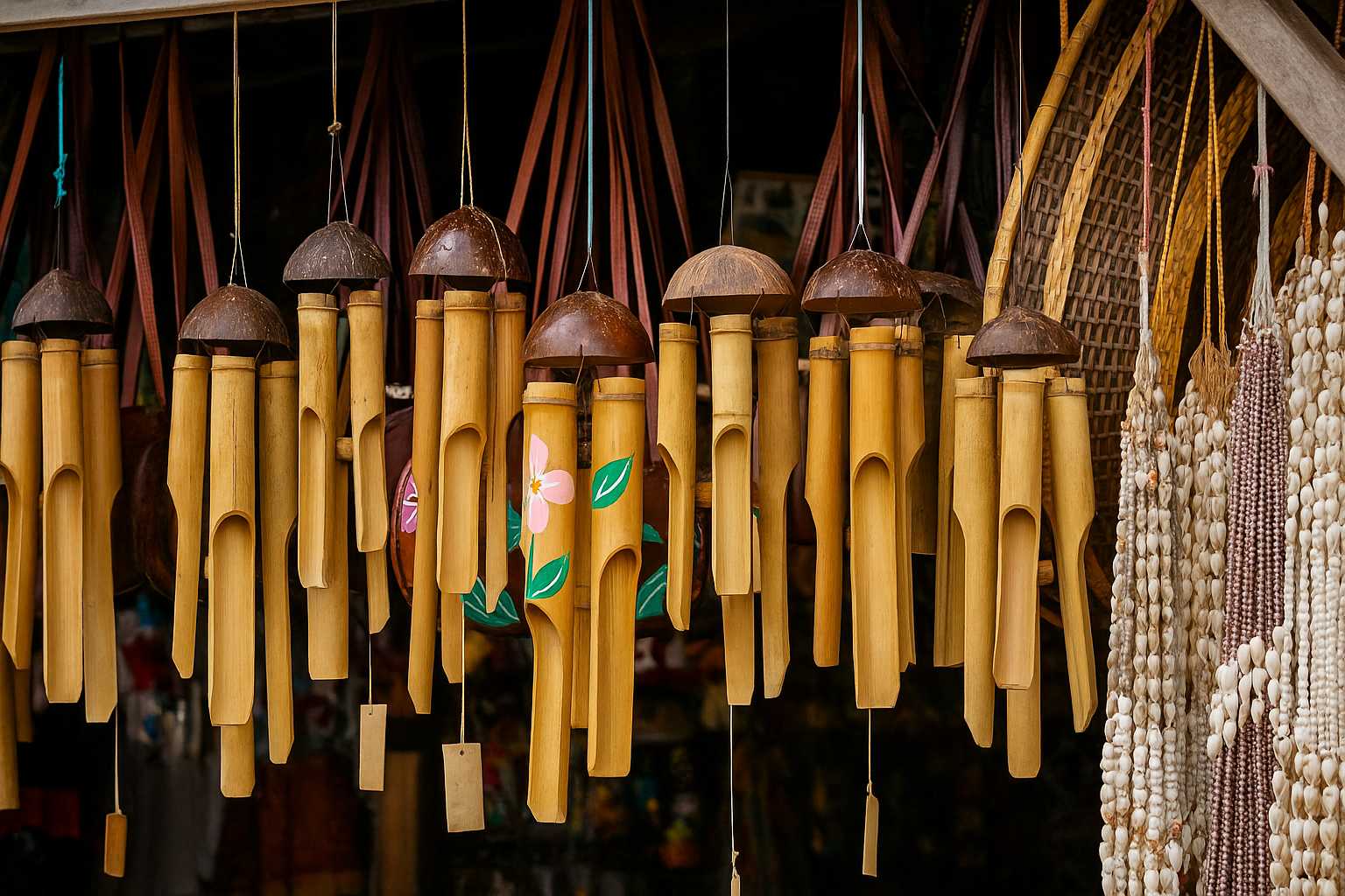bamboo wooden chimes