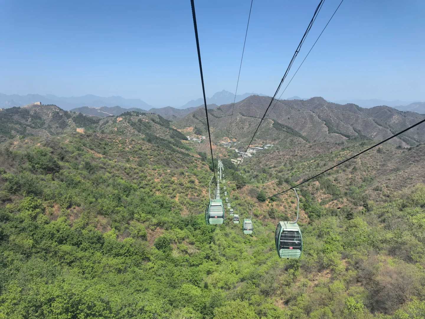 万里の長城「金山嶺長城」ロープウェイ