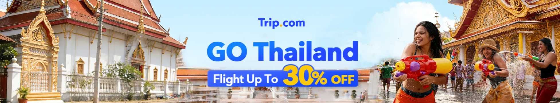 Trip.com Go Thailand: Flight Up to 30% Off