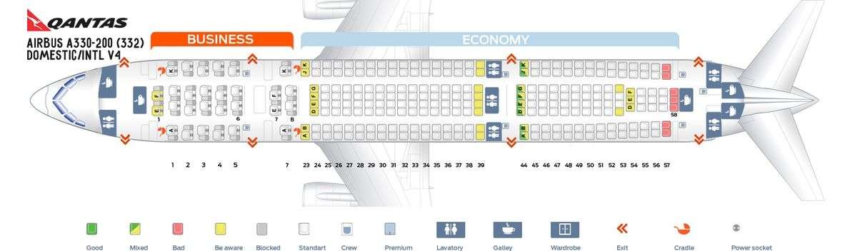 Qantas Seat Map