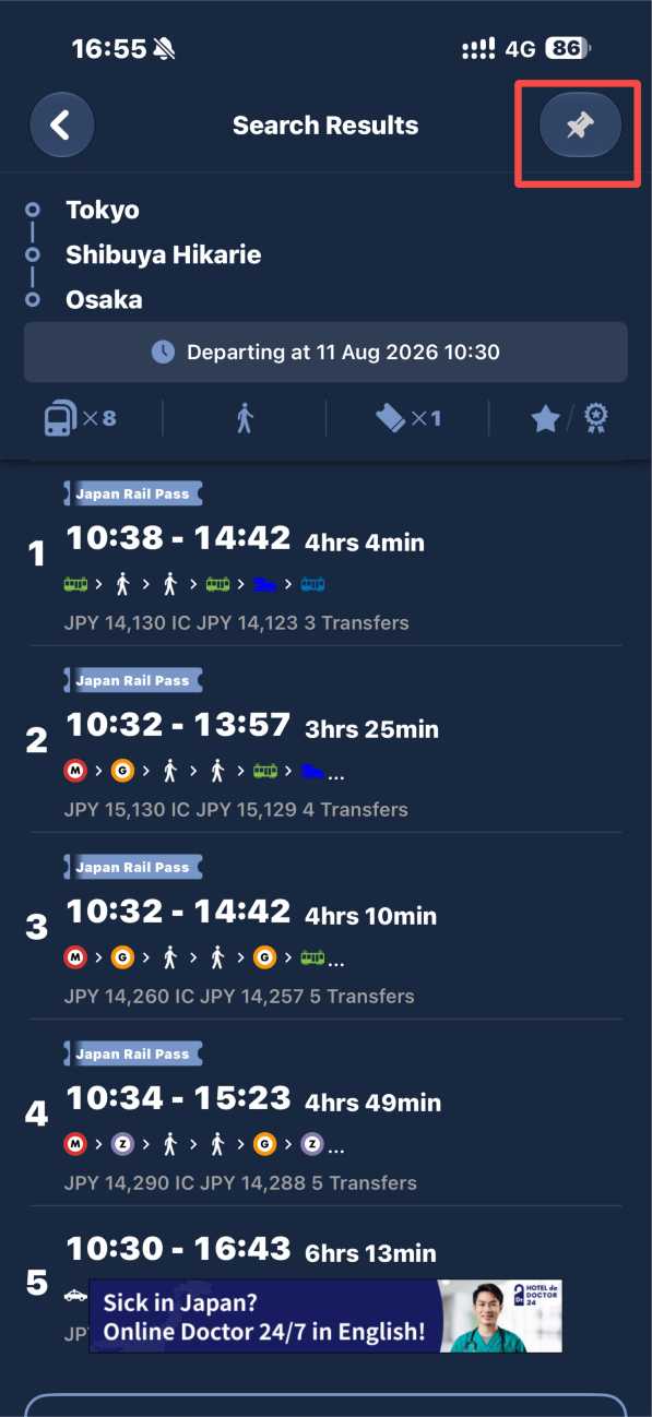 How to Save Routes on NAVITIME