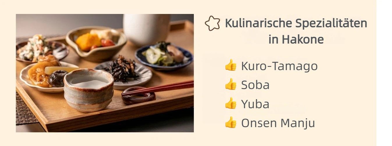 Kulinarische Spezialitäten in Hakone