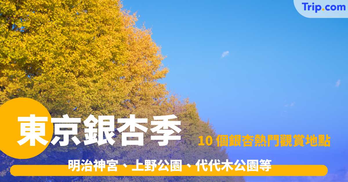 【2026東京銀杏攻略】10大金黃打卡名所＋最佳觀賞期 | Trip.com