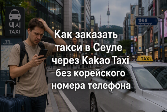 Как заказать такси в Сеуле через KakaoTaxi без корейского номера телефона | Trip.com