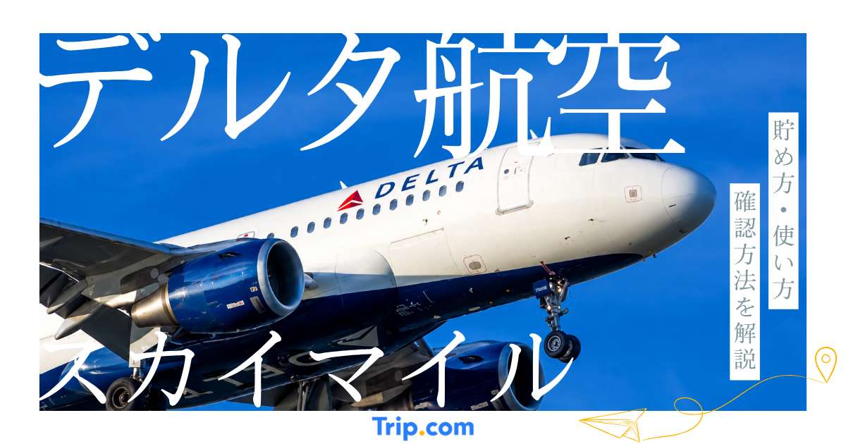 デルタ航空スカイマイル丸わかり！貯め方・使い方・確認方法を解説