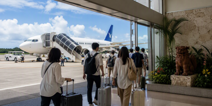 宮古空港着日本人