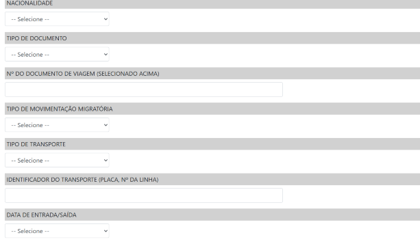 Federal Police's system Form 2