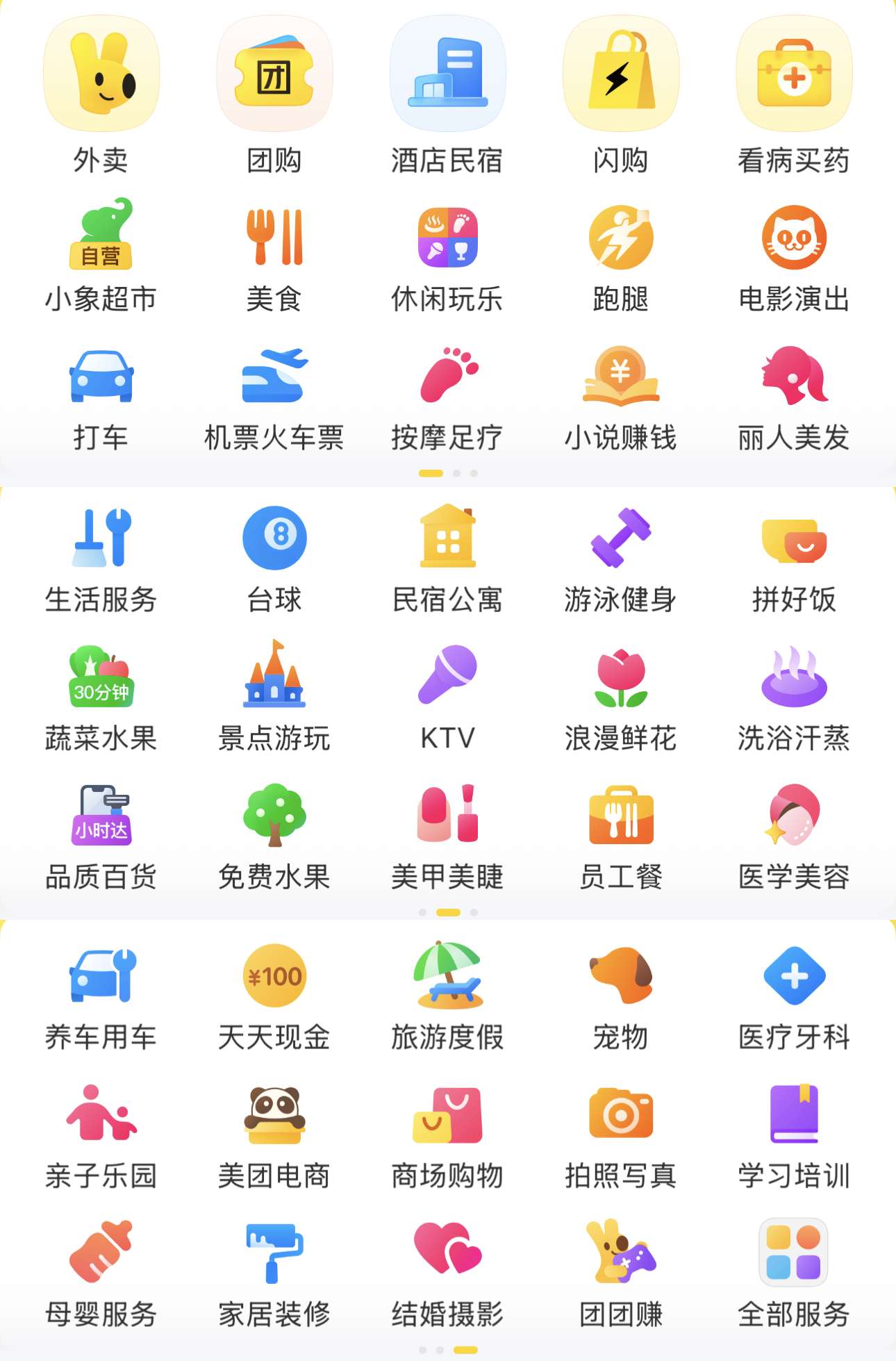 Các Dịch Vụ Chính Trên Ứng Dụng Meituan