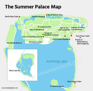 Beijing Summer Palace Map