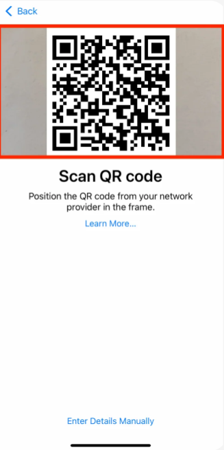 QR eSIM