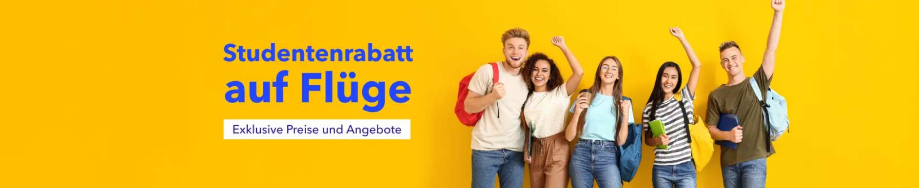 Exklusive Studentenrabatte auf Flüge