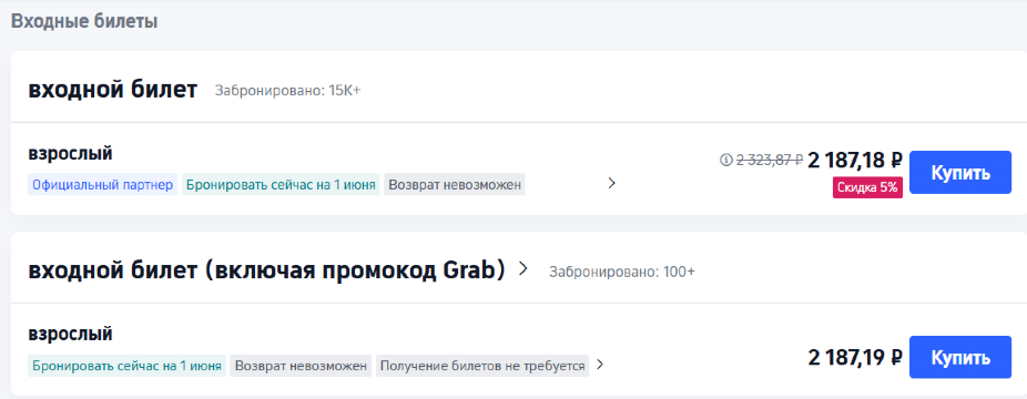 Сколько стоят билеты в Vinpearl Safari Фукуок и VinWonders Фукуок