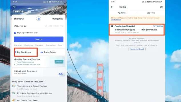 How to Change Train Bookings on Trip.com