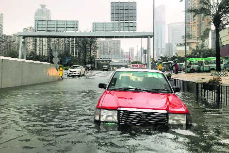 Typhoon in Macau