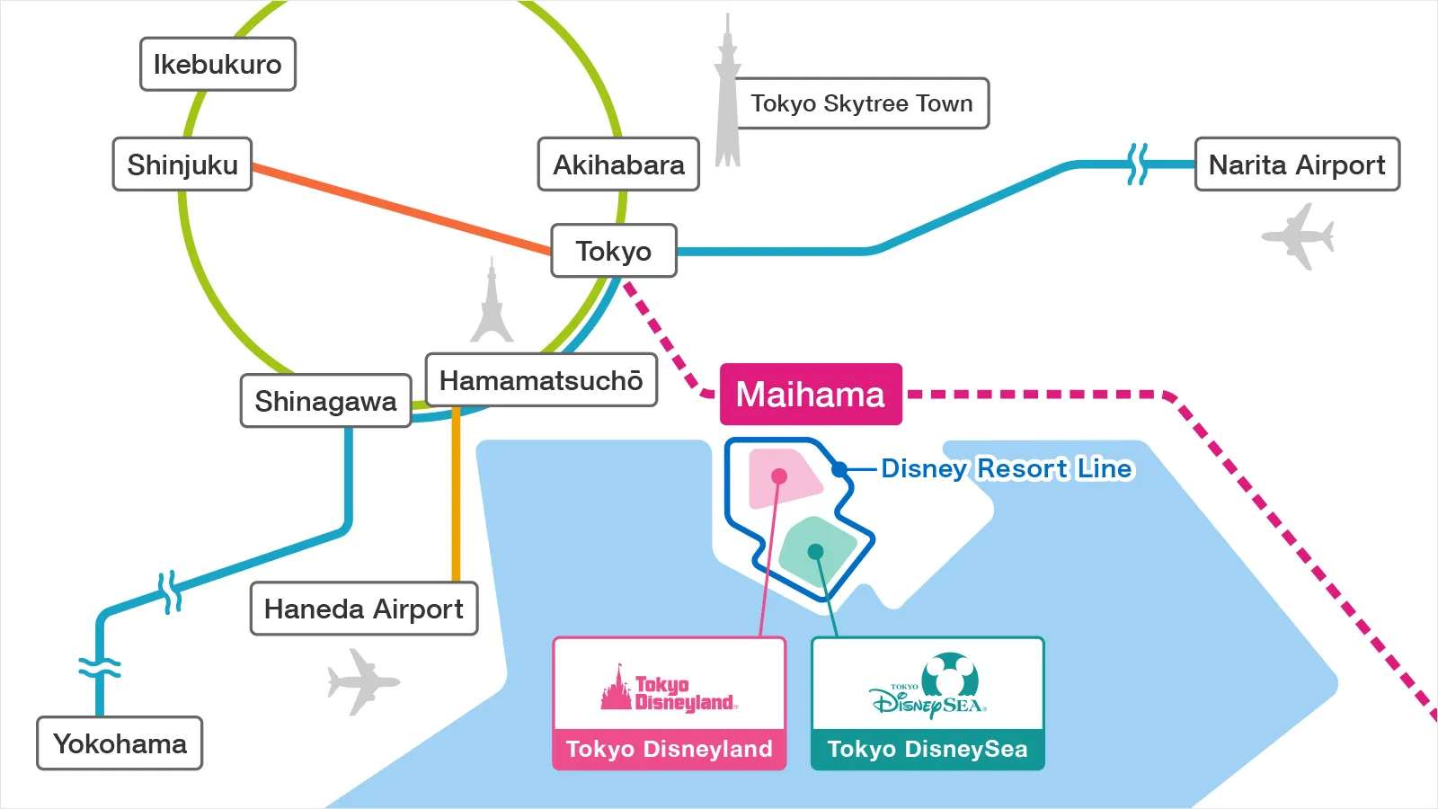 tokyo disney map