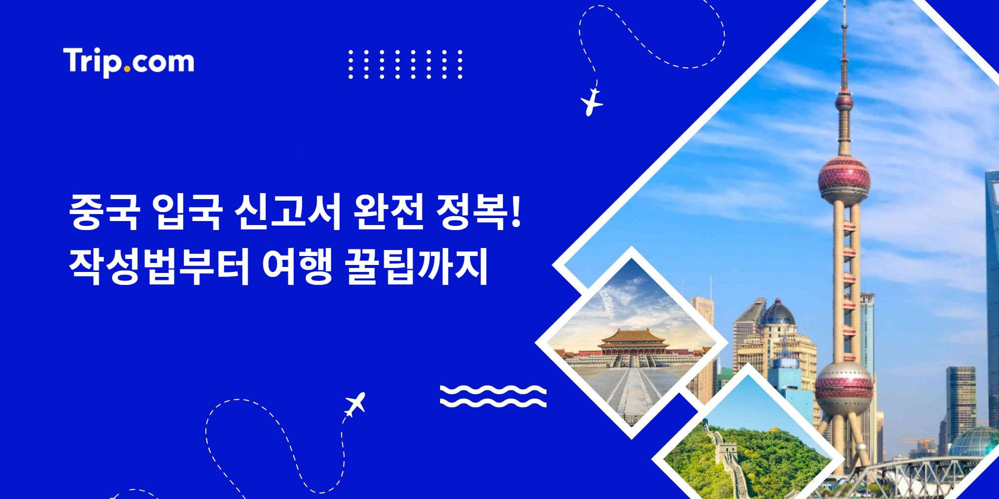 중국 입국 신고서
