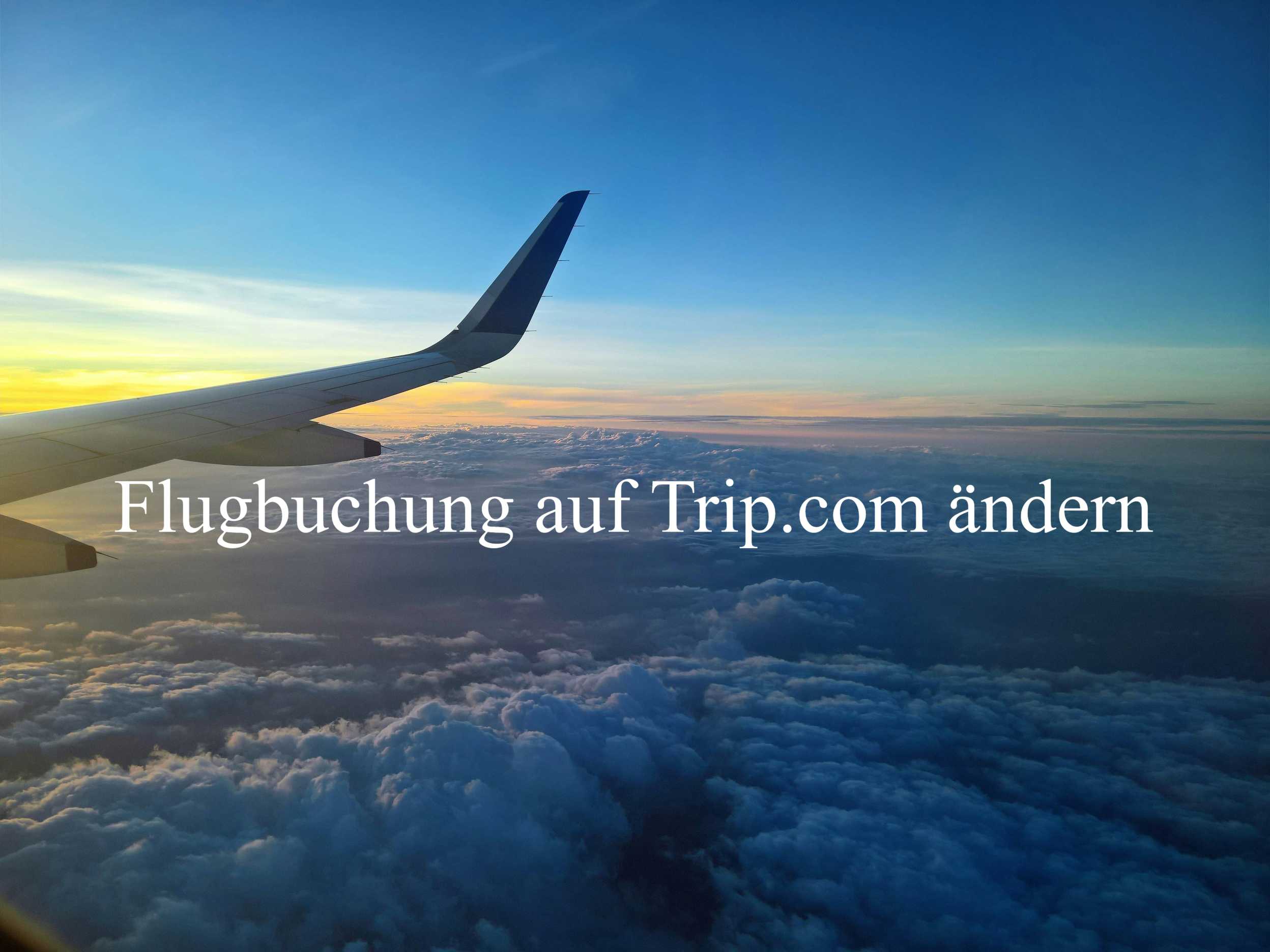 Flugbuchung auf Trip.com ändern