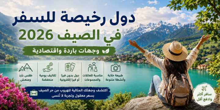 دول رخيصة للسفر في الصيف 2026: وجهات باردة بدون فيزا وعروض سفر | Trip.com