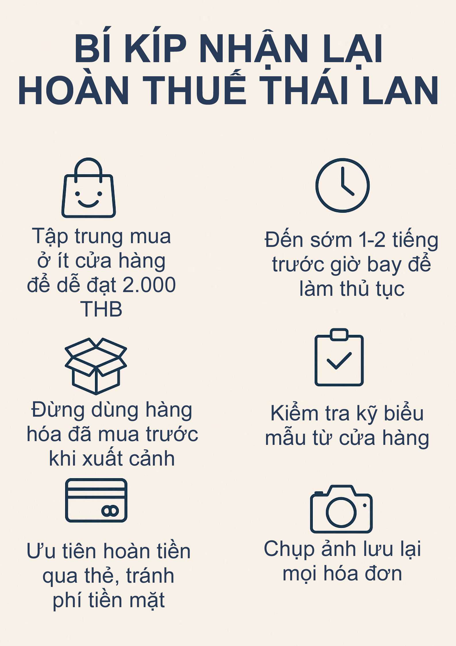 Bí Kíp Để Nhận Tiền Hoàn Thuế Tối Đa Tại Thái Lan