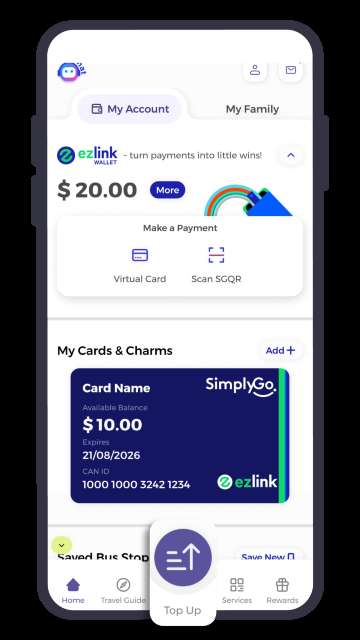 Account in SimplyGo App