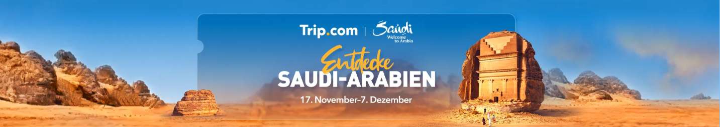 Saudi-Arabien: 50 % Rabatt auf Flüge und Hotels