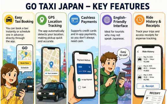 Key Features Go Taxi Japan
