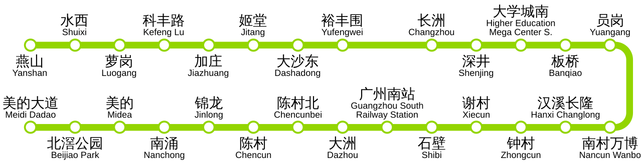 Guangzhou Metro Map | Line 7