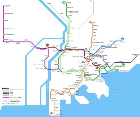 Busan Subway Map