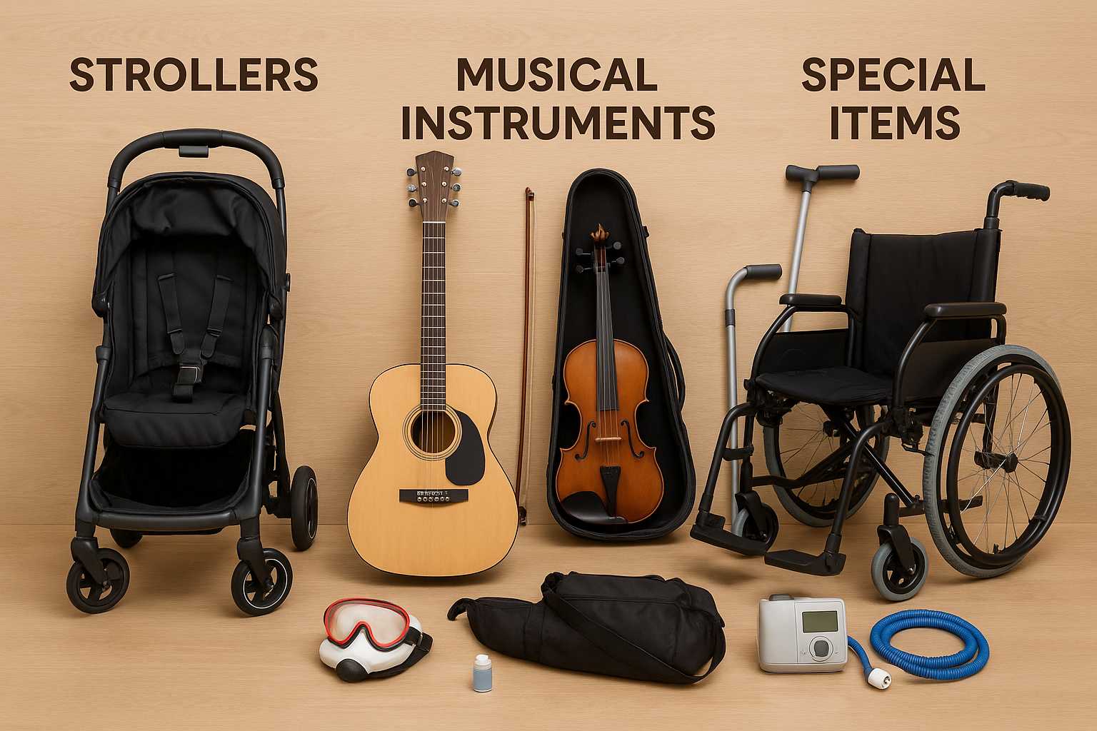 Strollers, Instruments, and Special Items