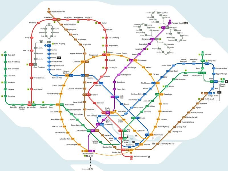 Singapore MRT Map