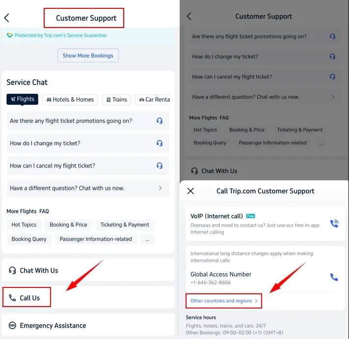 How to Find Trip.com Contact (Computer & Mobile App)