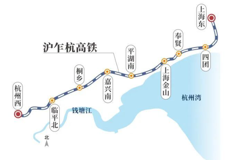 shanghai - hangzhou carte