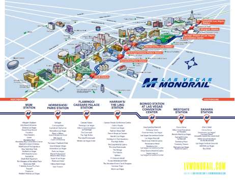 แผนที่รถไฟใต้ดินลาสเวกัส